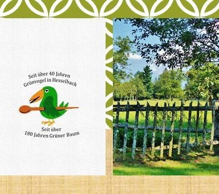 Gruenvogels Landgasthof Zum Gruenen Baum Oberzent Bagian luar foto